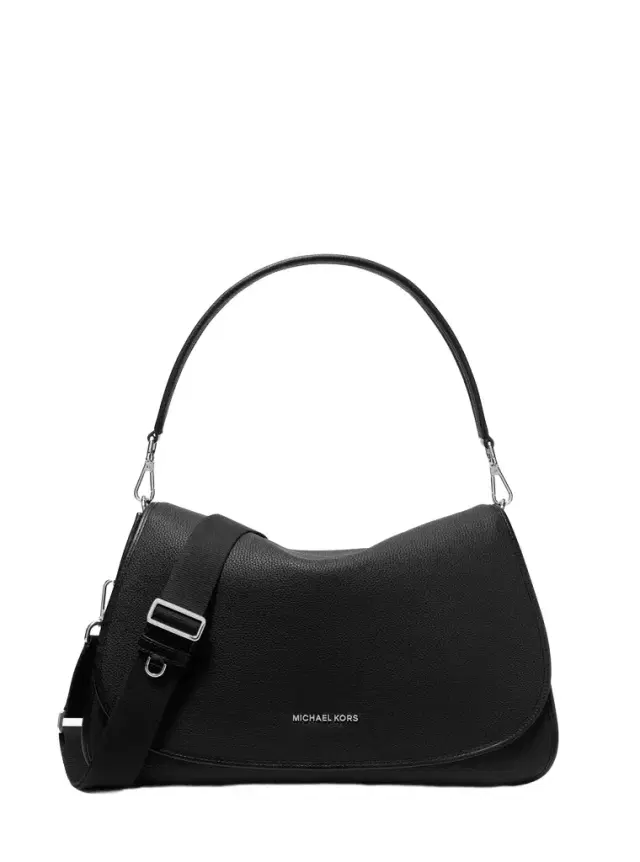 Michael Kors Collection Holmes Extra-Large Pebbled Leather Convertible Messenger Bag