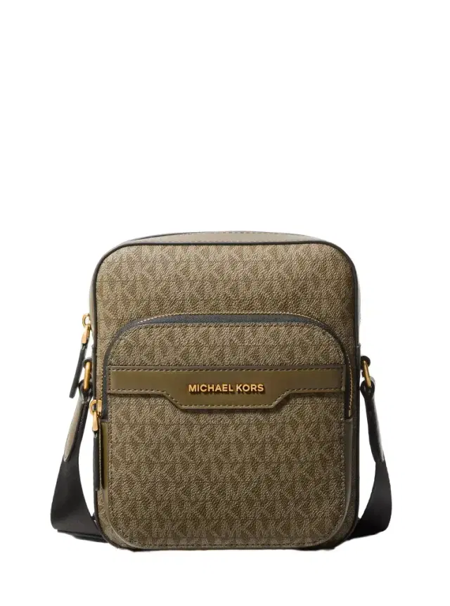 Michael Kors Collection Hudson Mini Signature Logo Flight Bag