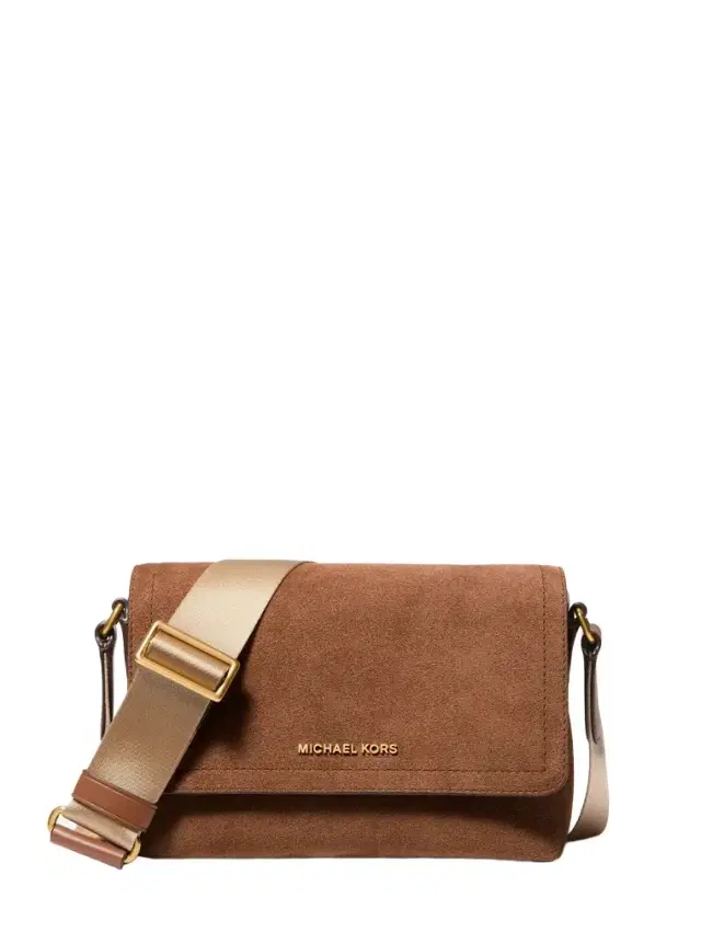 Michael Kors Collection Hudson Mini Suede Messenger Bag