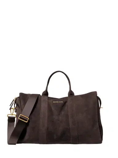 Michael Kors Collection Nicholas Medium Suede Slouch Duffel Bag | Thumbnail 1