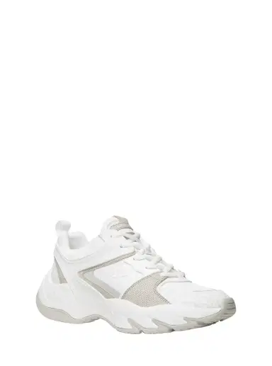 Michael Kors Collection Chase Mixed-Media Trainer | Thumbnail 1 Michael Kors Collection Chase Mixed-Media Trainer | Thumbnail 1