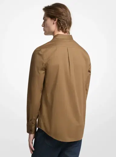 Michael Kors Collection Classic-Fit Cotton Blend Dobby Shirt | Thumbnail 2