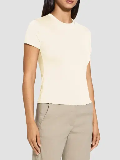 Theory Women's Tiny Tee Cotton T-Shirt | Thumbnail 5 Theory Women's Tiny Tee Cotton T-Shirt | Thumbnail 5