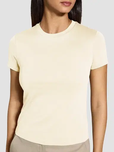Theory Women's Tiny Tee Cotton T-Shirt | Thumbnail 6 Theory Women's Tiny Tee Cotton T-Shirt | Thumbnail 6