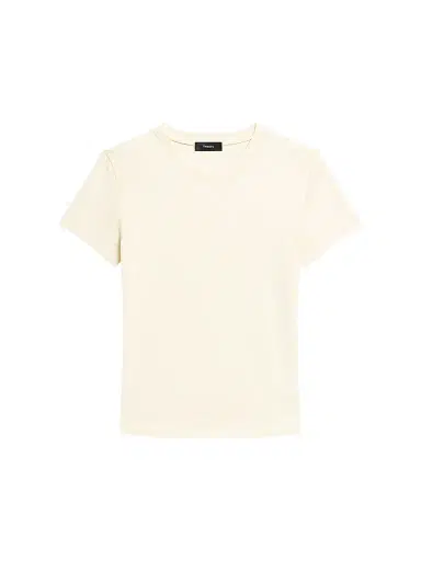 Theory Women's Tiny Tee Cotton T-Shirt | Thumbnail 1 Theory Women's Tiny Tee Cotton T-Shirt | Thumbnail 1