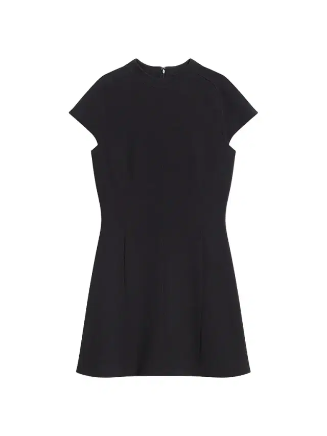 Theory Women's Cap-Sleeve Mock Turtleneck Mini Dress - Black