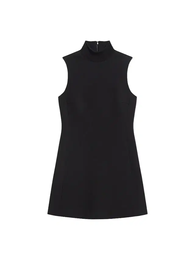 Theory Women's Turtleneck A-Line Sleeveless Mini Dress - Black
