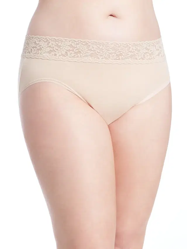 Hanky Panky Women's Plus Cotton French Brief - Chai