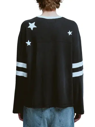 Nahmias Men's All Star Varsity Long-Sleeve Jersey - Worn Black | Thumbnail 3