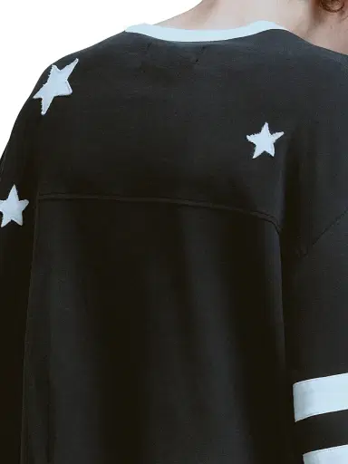 Nahmias Men's All Star Varsity Long-Sleeve Jersey - Worn Black | Thumbnail 5