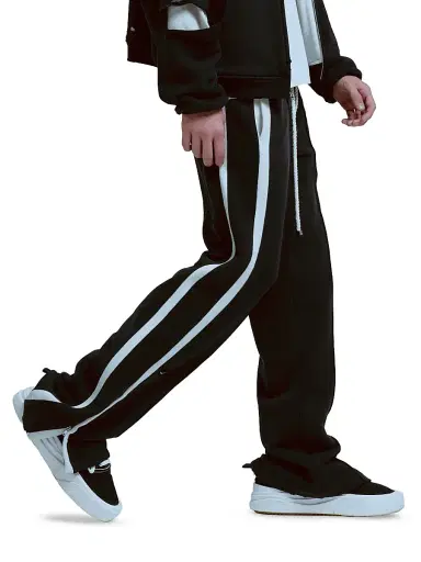 Nahmias Men's Repaired Cotton Wide-Leg Track Pants | Thumbnail 8 Nahmias Men's Repaired Cotton Wide-Leg Track Pants | Thumbnail 8
