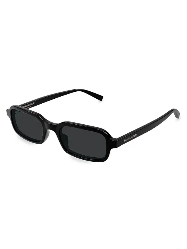 Saint Laurent Women's 51MM Rectangular Sunglasses - Black