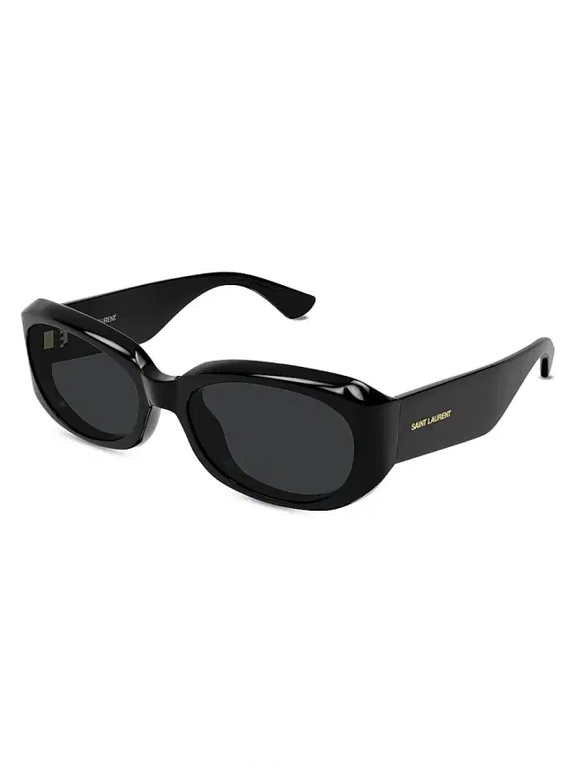 Saint Laurent Women's 57MM Rectangular Sunglasses - Black