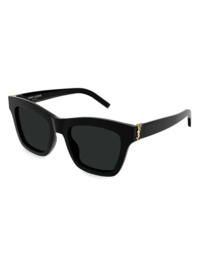 Saint Laurent Women's 52MM Square Sunglasses - Black
