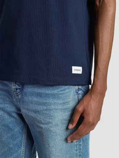 Saint Laurent Men's T-Shirt - Navy - Size XXL | Thumbnail 5 Saint Laurent Men's T-Shirt - Navy - Size XXL | Thumbnail 5