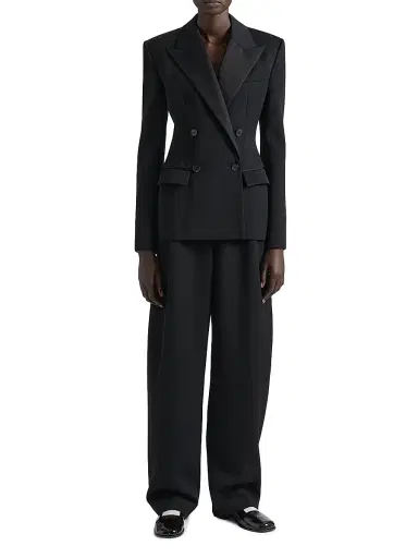 Givenchy Women's Tailored Pants in Wool - Black | Thumbnail 2