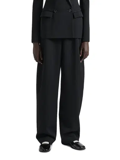 Givenchy Women's Tailored Pants in Wool - Black | Thumbnail 3