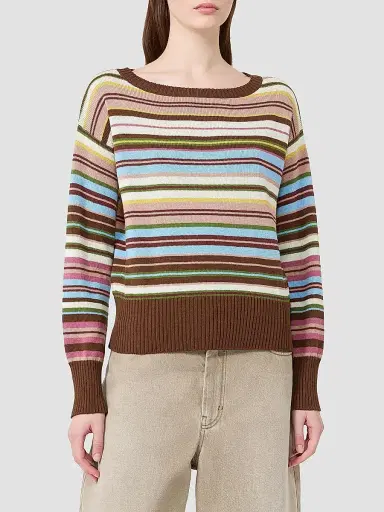 Weekend Max Mara Women's Pure Cotton Yarn Sweater | Thumbnail 3