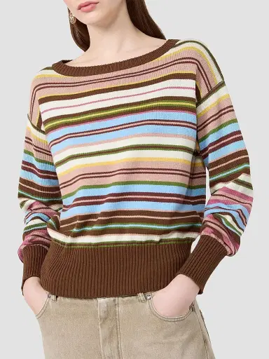 Weekend Max Mara Women's Pure Cotton Yarn Sweater | Thumbnail 5