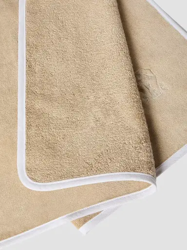 Brunello Cucinelli 2 Piece Cotton Terrycloth Bath Towel Set with Embroidery | Thumbnail 2 Brunello Cucinelli 2 Piece Cotton Terrycloth Bath Towel Set with Embroidery | Thumbnail 2