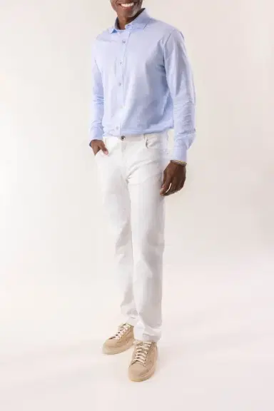ELEVENTY 5 Pocket Pant - White | Thumbnail 2
