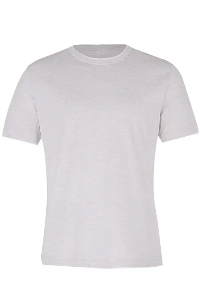 Crewneck Tee - Grey White Crewneck Tee - Grey White