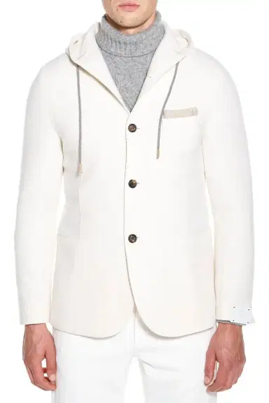 ELEVENTY Hooded Jacket - White | Thumbnail 2