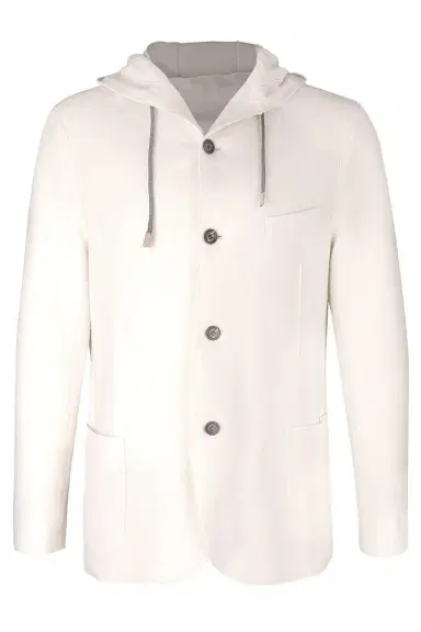 ELEVENTY Hooded Jacket - White | Thumbnail 1