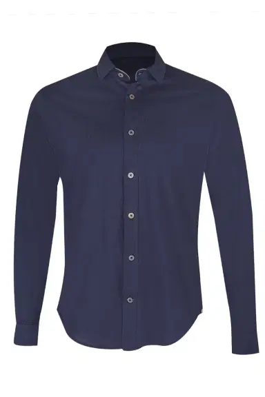 ELEVENTY Long Sleeve Shirt - Blue | Thumbnail 1