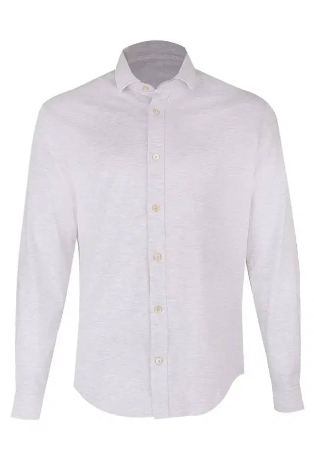 ELEVENTY Long Sleeve Shirt - Light Gray