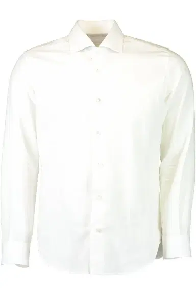 ELEVENTY Long Sleeve Stretch Shirt - White | Thumbnail 1
