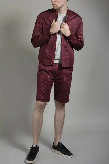 June79 Rocky Shorts - Burgundy | Thumbnail 2