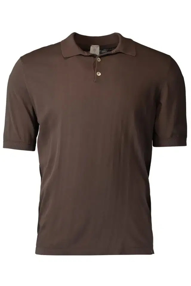 ELEVENTY Short Sleeve Polo - Clay