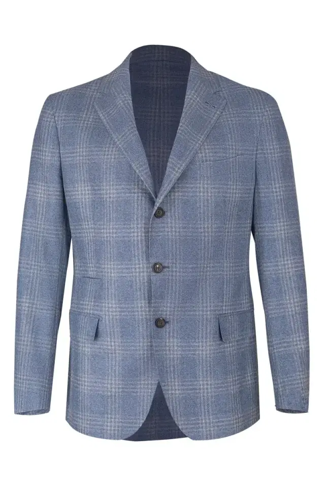 ELEVENTY Single Breasted Jacket - Blue