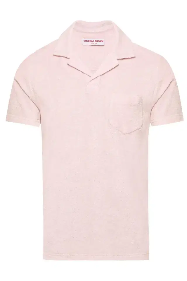 Orlebar Brown Terry Towelling Polo - Macaron Pink