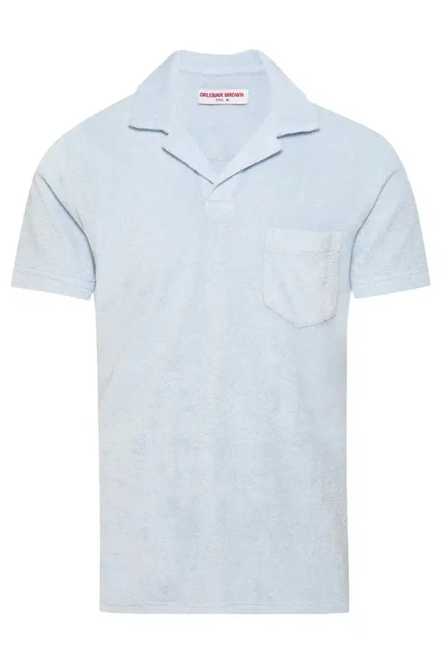 Terry Towelling Polo - Surfside Blue