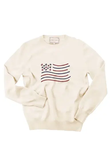 LINGUA FRANCA Unity Flag Crewneck | Thumbnail 1 LINGUA FRANCA Unity Flag Crewneck | Thumbnail 1