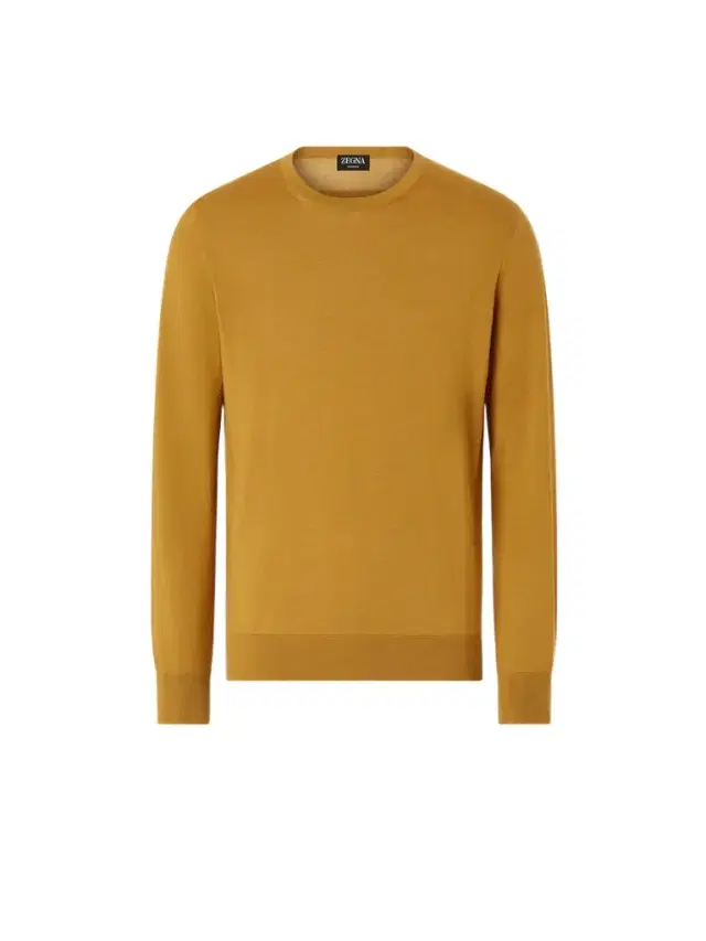 Zegna Yellow Cashseta Crewneck