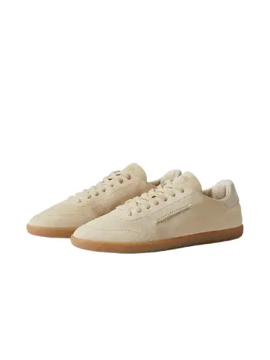 Zegna White Suede 232 Sneakers | Thumbnail 1