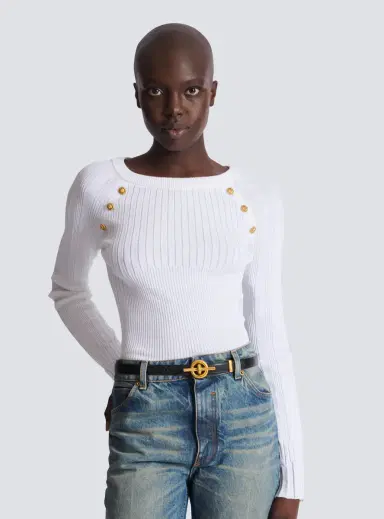 Balmain Calfskin T-Bar belt | Thumbnail 2
