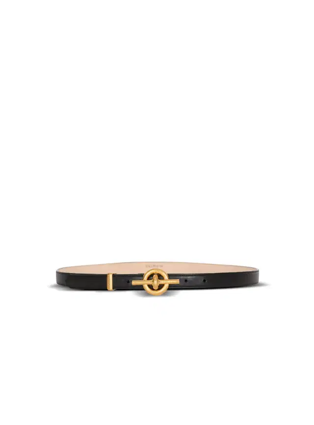 Balmain Calfskin T-Bar belt