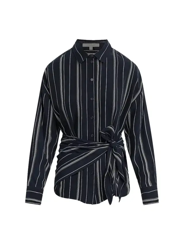 Favorite Daughter Women's The Positano Wrap Shirt - Midnight Grey - Size XS