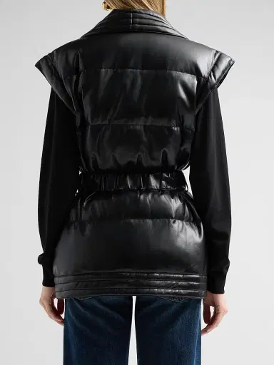 L'Agence Women's Ignis Belted Puffer Vest | Thumbnail 3 L'Agence Women's Ignis Belted Puffer Vest | Thumbnail 3