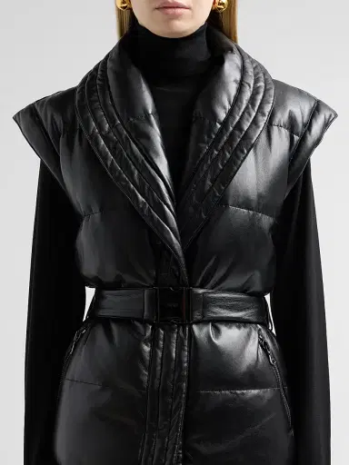 L'Agence Women's Ignis Belted Puffer Vest | Thumbnail 5 L'Agence Women's Ignis Belted Puffer Vest | Thumbnail 5