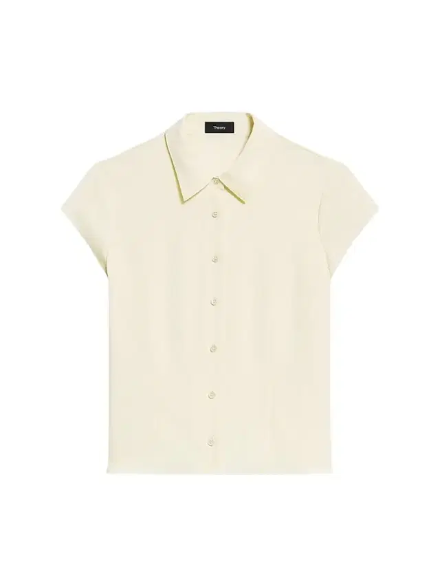 Theory Women's Cap-Sleeve Silk Button-Front Shirt - Sunbeam