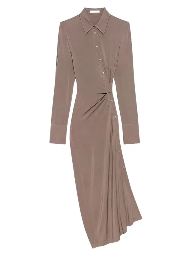 Helmut Lang Women's Twisted Maxi-Shirtdress - Fallen Rock