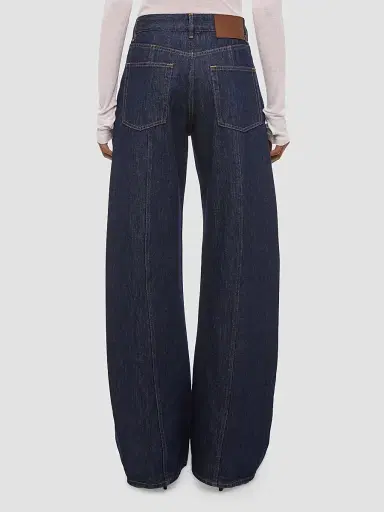 Helmut Lang Women's Saddle Cotton Barrel-Leg Jeans | Thumbnail 3 Helmut Lang Women's Saddle Cotton Barrel-Leg Jeans | Thumbnail 3