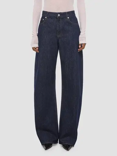 Helmut Lang Women's Saddle Cotton Barrel-Leg Jeans | Thumbnail 4 Helmut Lang Women's Saddle Cotton Barrel-Leg Jeans | Thumbnail 4