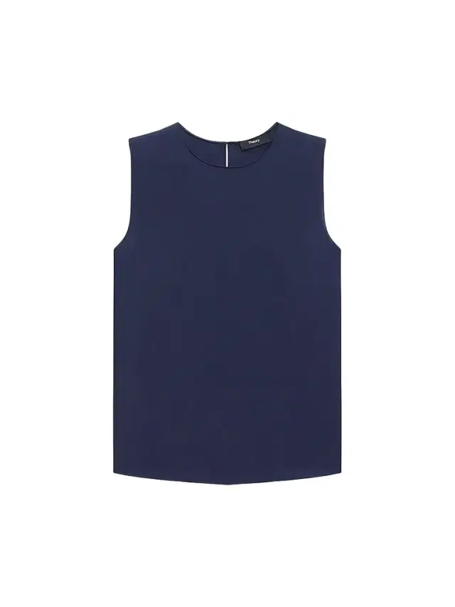 Theory Women's Sleeveless Silk Top - Midnight Navy