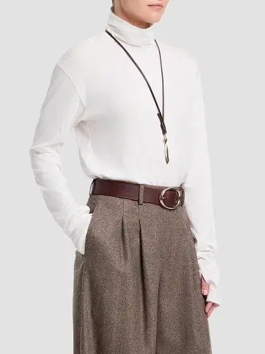 TWP Women's Abby Cotton Turtleneck Top - White - Size Small | Thumbnail 7